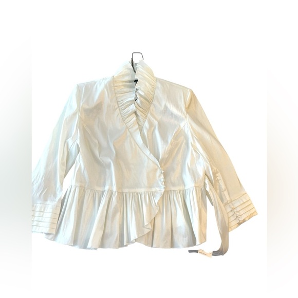 NWT Giovanna Signature Ruffle Wrap Blouse Top Sz 20W - Picture 1 of 11